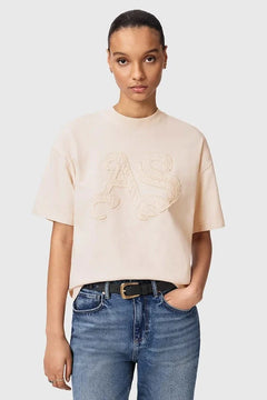 AllSaints women's cotton t-shirt INSIGNIA