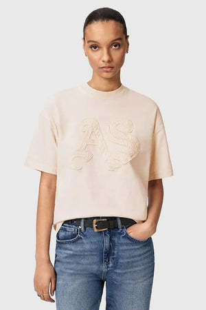 AllSaints women's cotton t-shirt INSIGNIA