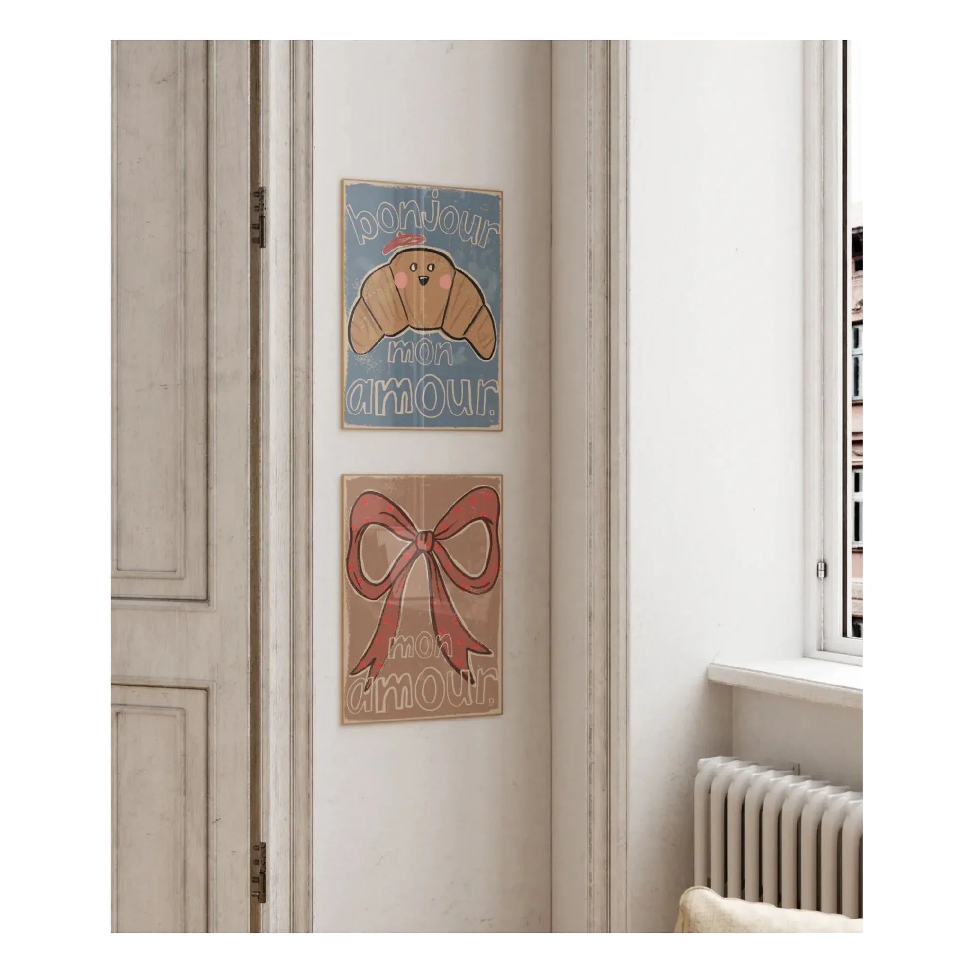 Studio Loco - Large Croissant Poster | Blue