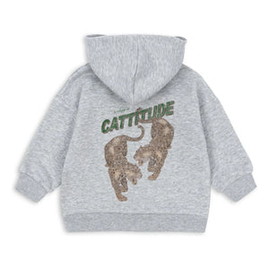 Konges Sløjd - Lou Tiger Organic Cotton Sweatshirt | Heather Grey