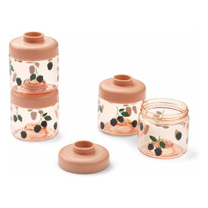 Liewood - Dominique Storage Jars - Set of 4 | Berry/Pale Tuscany