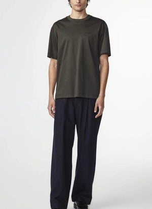 NN.07 - Nat Logo 3525 organic cotton T-shirt | Dark Khaki