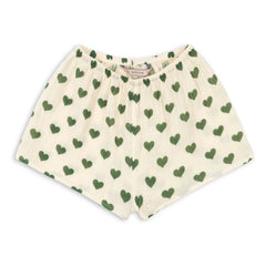 Konges Sløjd - Coco Hearts Organic Cotton Shorts | Ecru