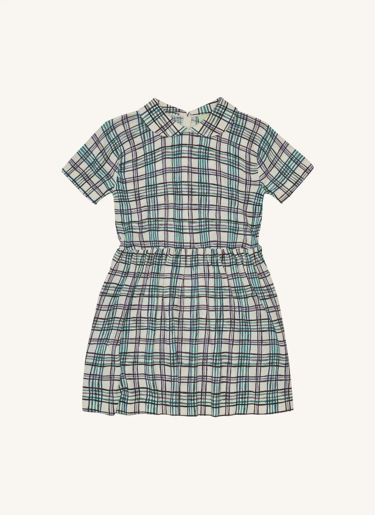 FUB - Organic Cotton Check Dress | Green