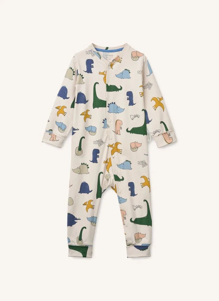Liewood - Pajamas Birk Dinosaurs Organic Cotton | Sand