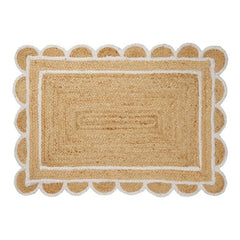 Broste Copenhagen - Jute door mat with oyster shell | Natural