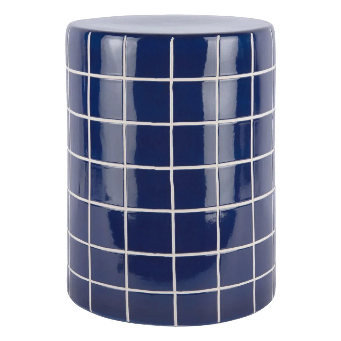 Present Time - Retro Tiles Yan Sehpa | Kobalt