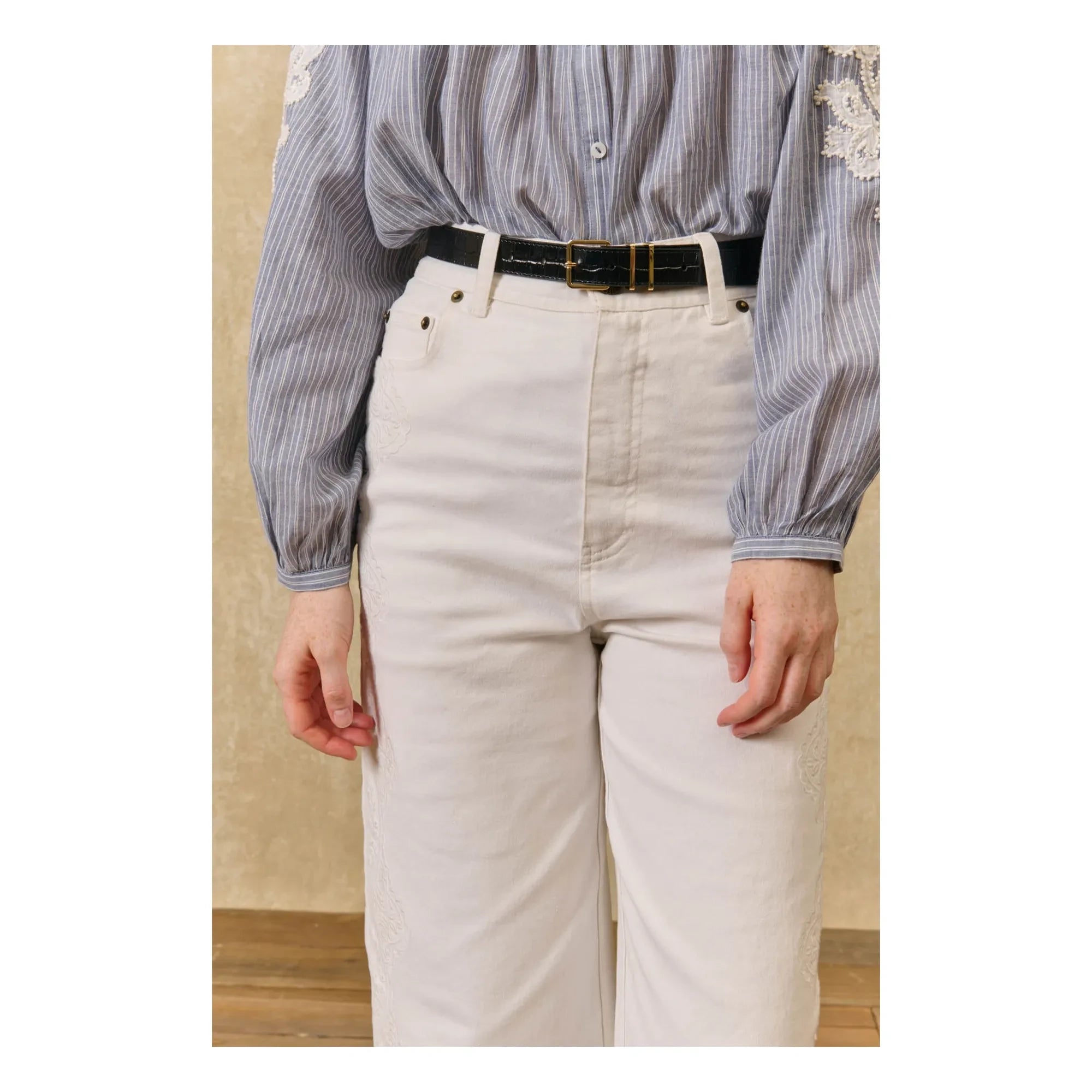 Louise Misha - Solange Cotton Pants | White