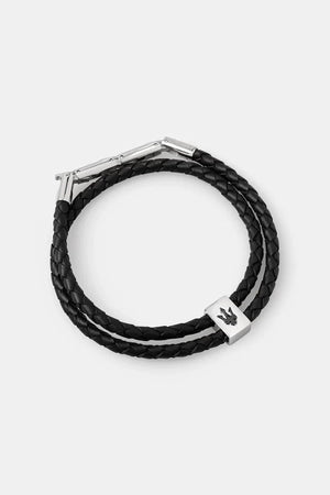 MASERATI erkek deri bileklik