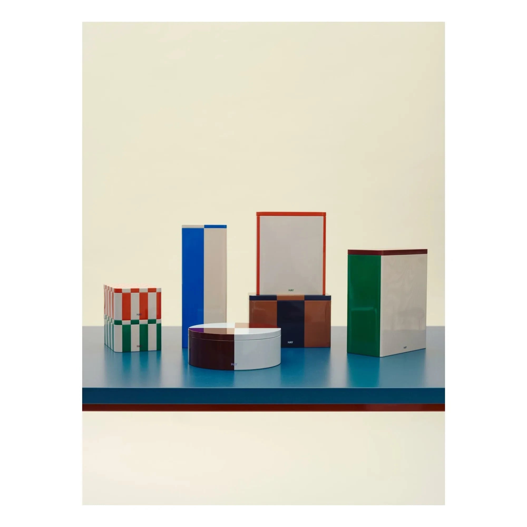 Hay - Tin Storage Box | Burgundy
