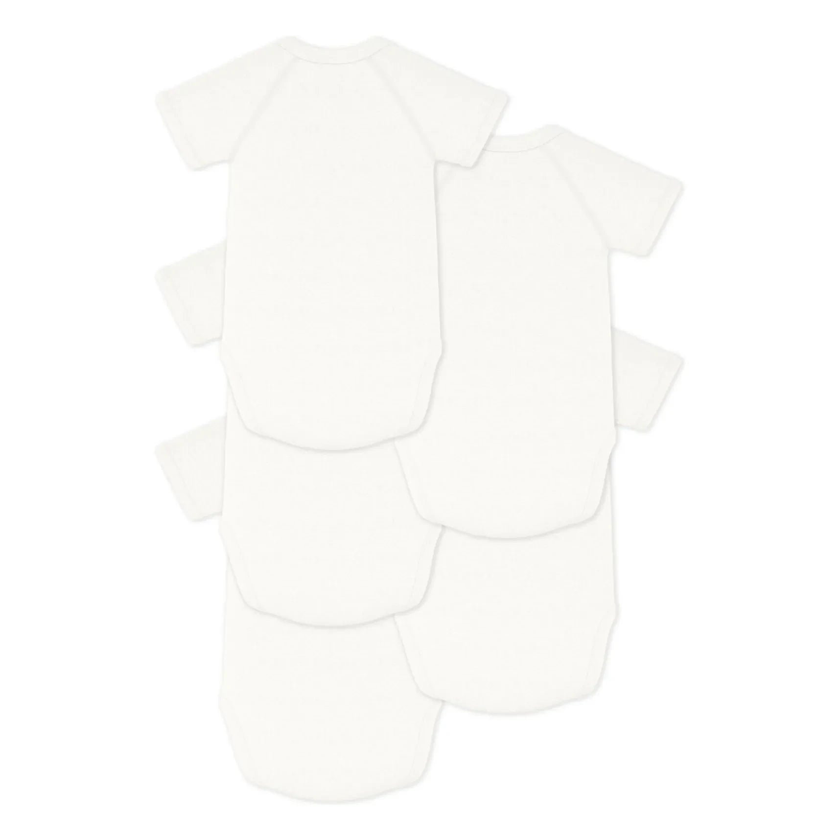 Petit Bateau - 5-Piece Mon Ange Organic Cotton Bodysuit Set | Ecru