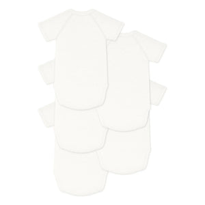 Petit Bateau - 5-Piece Mon Ange Organic Cotton Bodysuit Set | Ecru