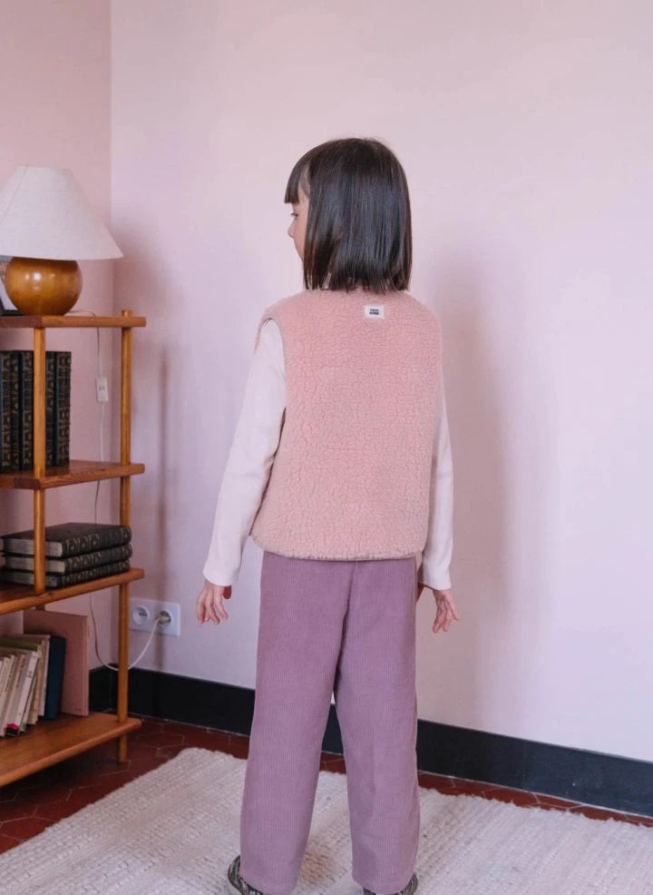 Studio Bohème - Ruffled Collar Mara Organic Cotton T-Shirt | Vanilla
