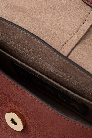 Furla kadın süet crossbody çanta