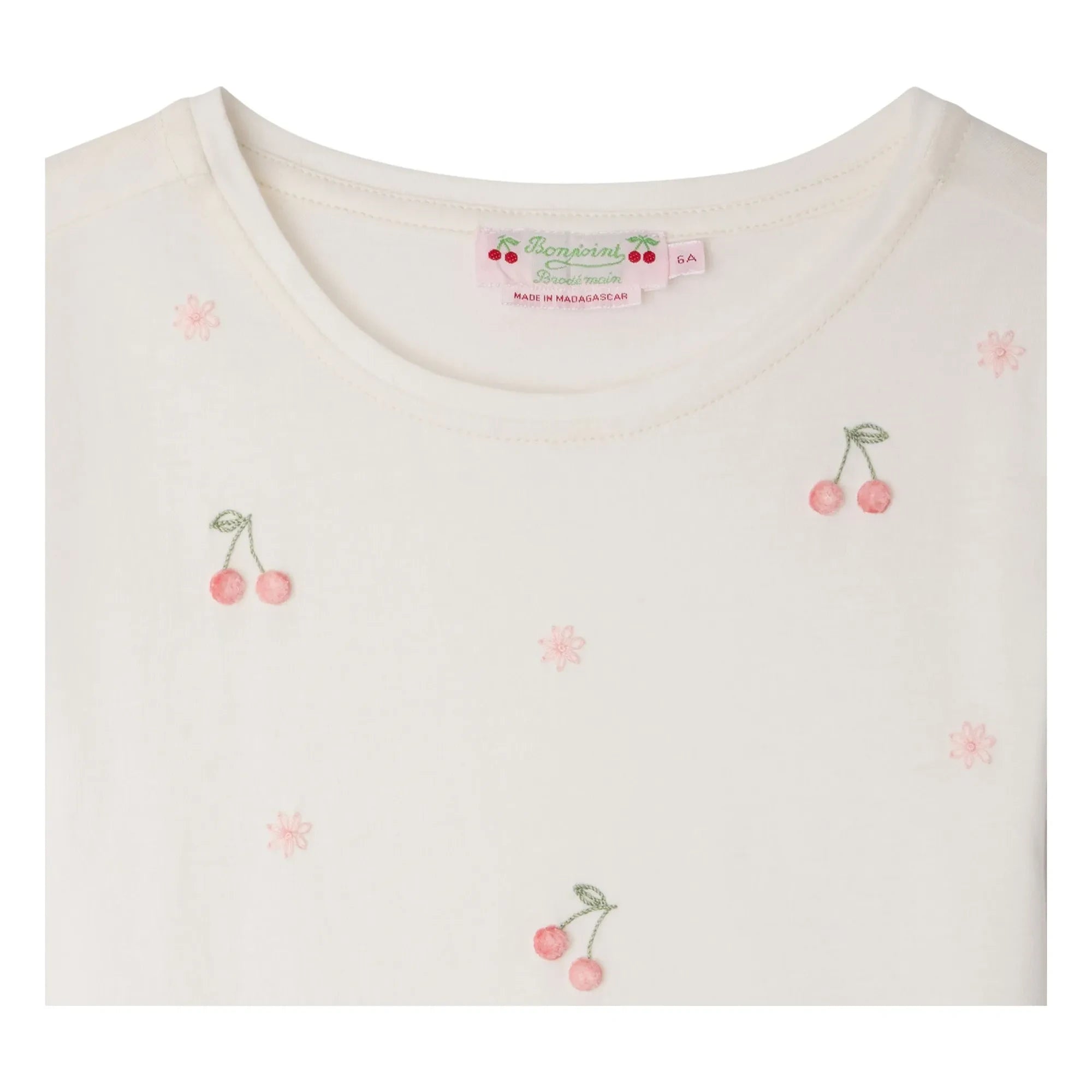 Bonpoint - Lalcala Cherry Organic Cotton T-Shirt | Cream