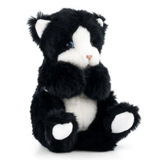 La Pelucherie - Gustave Cat Plush 25 cm | Black/White