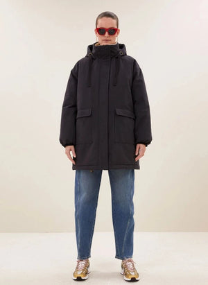 By Bar - Kapüşonlu Dean Parka | Siyah