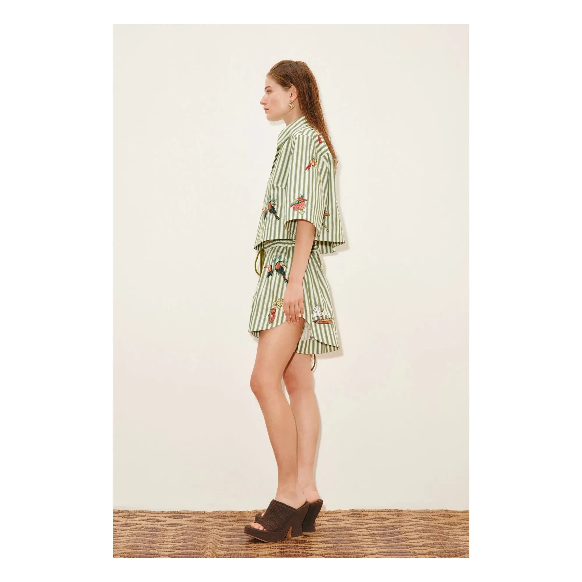 Alémais - Bisou Organic Cotton Shorts | Green