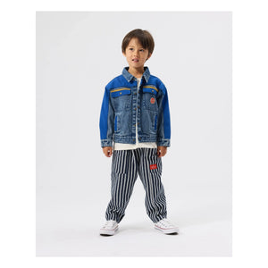 Goldie + Ace - Striped Pants | Dark Blue