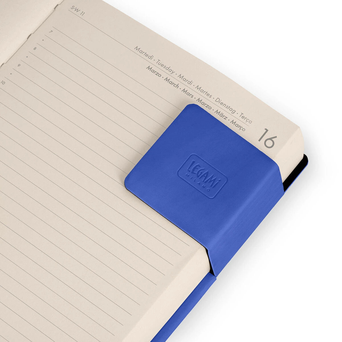 Legami - 16-Month Small Daily Planner for 2026/2027 - Eclectic Blue