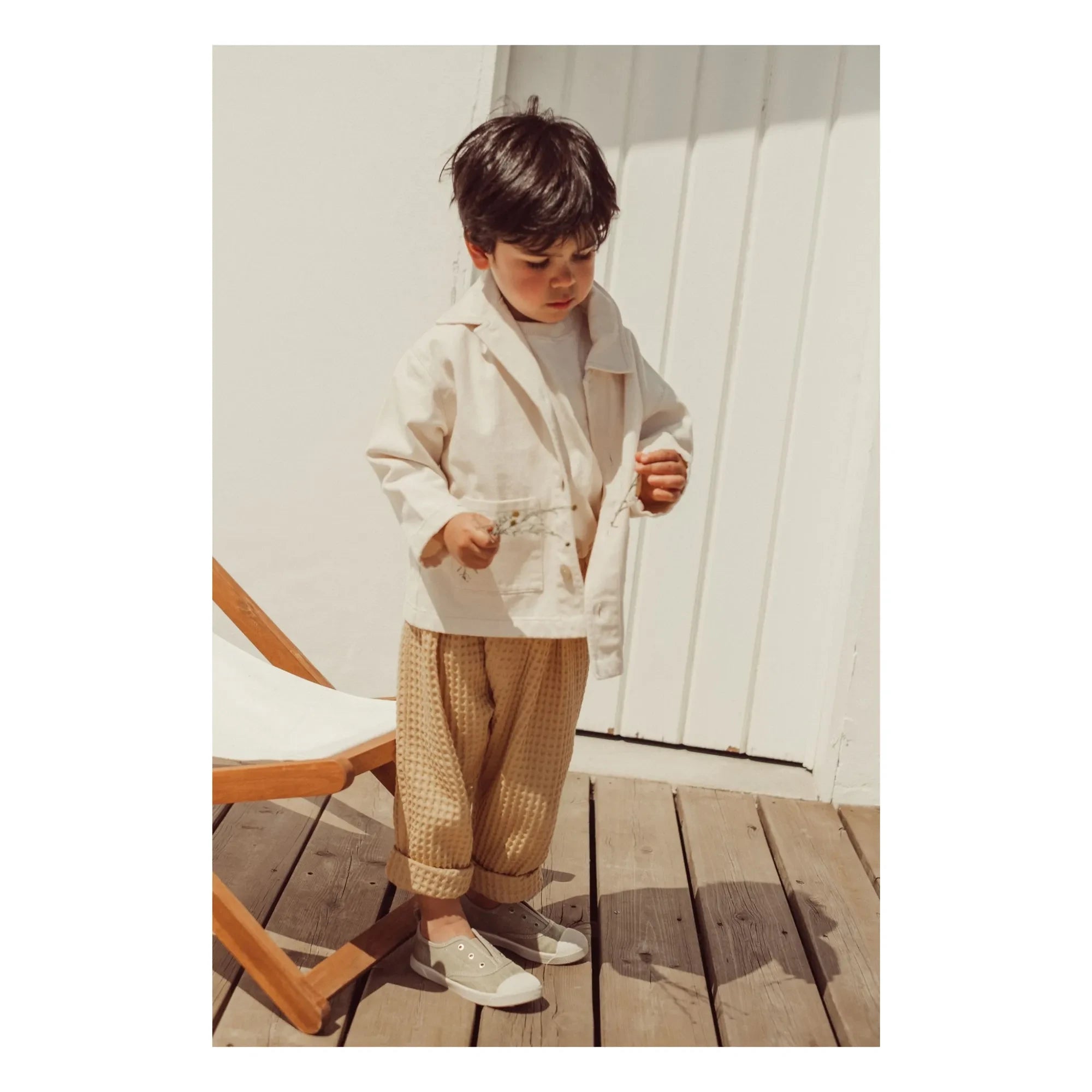 THE LiTTLE POETS - Carrotte Camões Waffle Pants | Mustard
