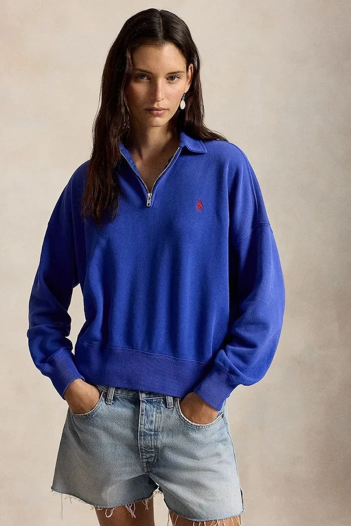 Polo Ralph Lauren women's cotton zip-up sweatshirt
