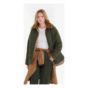 Aigle - Water-Resistant, Recycled Fiber Quilted Jacket | Khaki