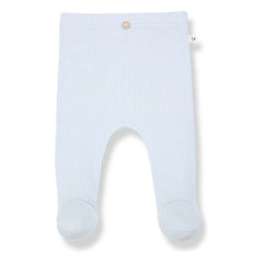 1+ in the family - Mia Ribbed Tights | Light Blue