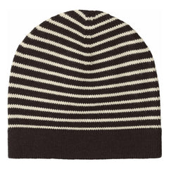 FUB - Striped Merino Wool Beanie | Brown