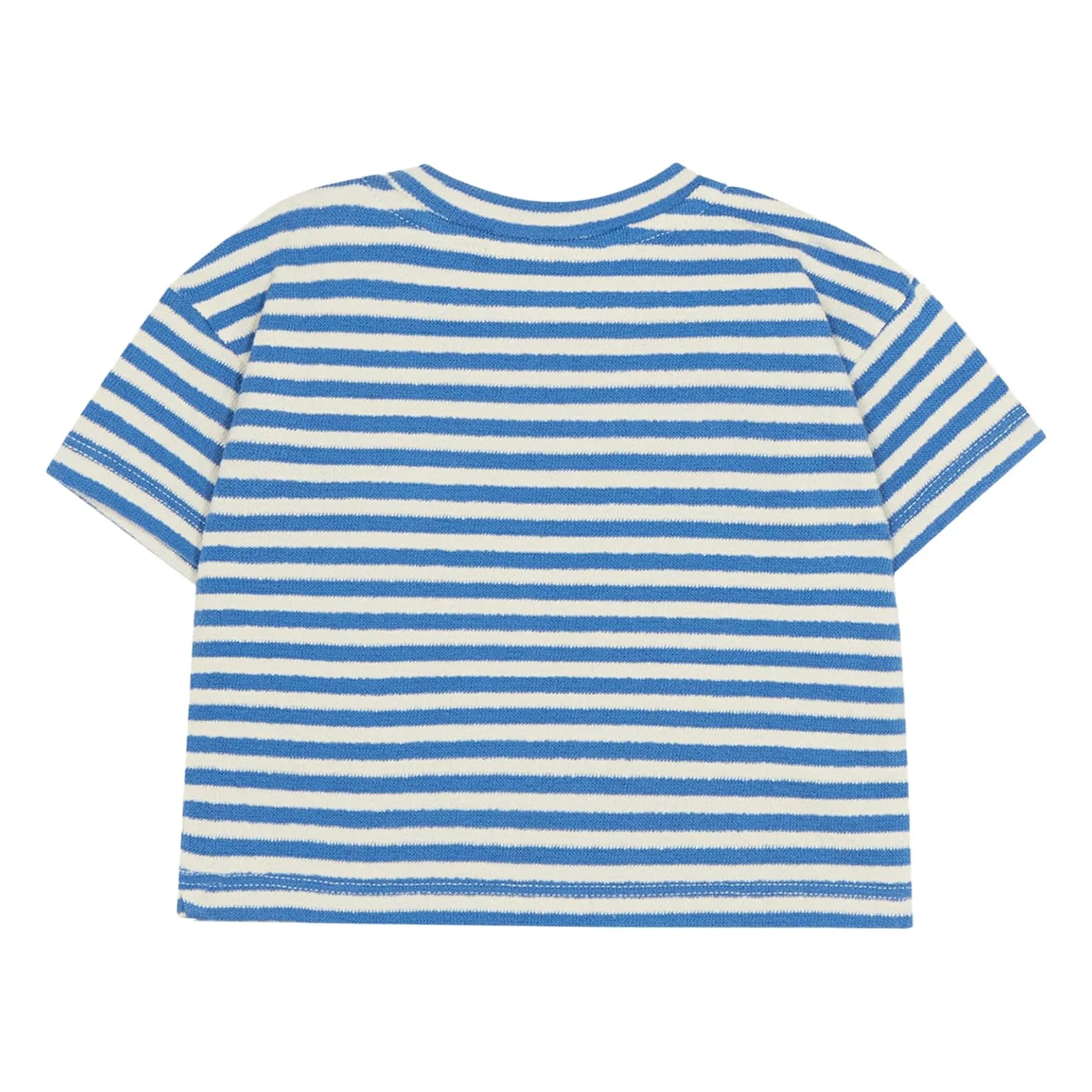 The Campamento - Oversized Striped Ladybug T-Shirt | Blue