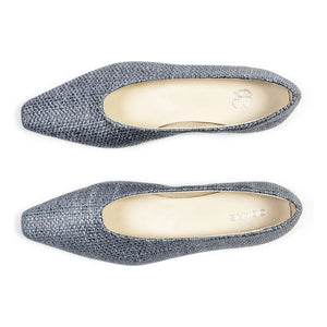 Odare - Blue Raphia Ballerinas Bilbao