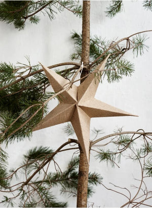 House Doctor - Paper star Christmas decoration | Beige
