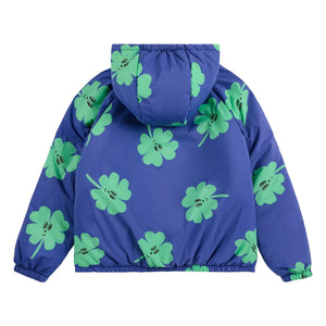 Bobo Choses - Reversible Waterproof Jacket with Clover Pattern | Purple