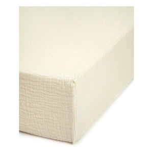 Nobodinoz - Organic Cotton Elastic Fitted Sheet | Natural
