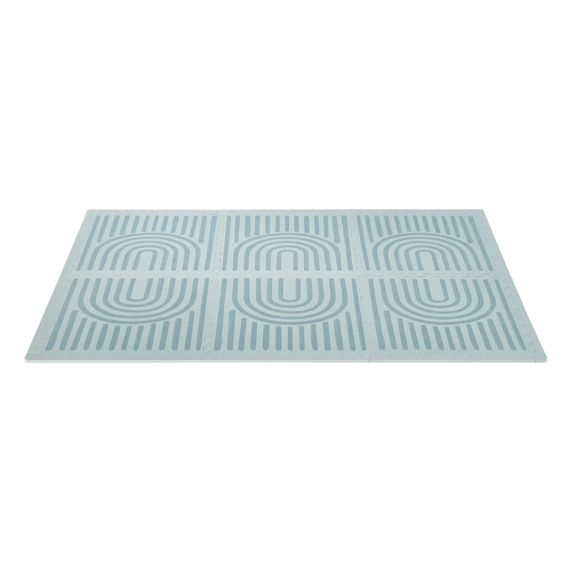 Toddlekind - Linear Modular Play Mat | Gray Blue