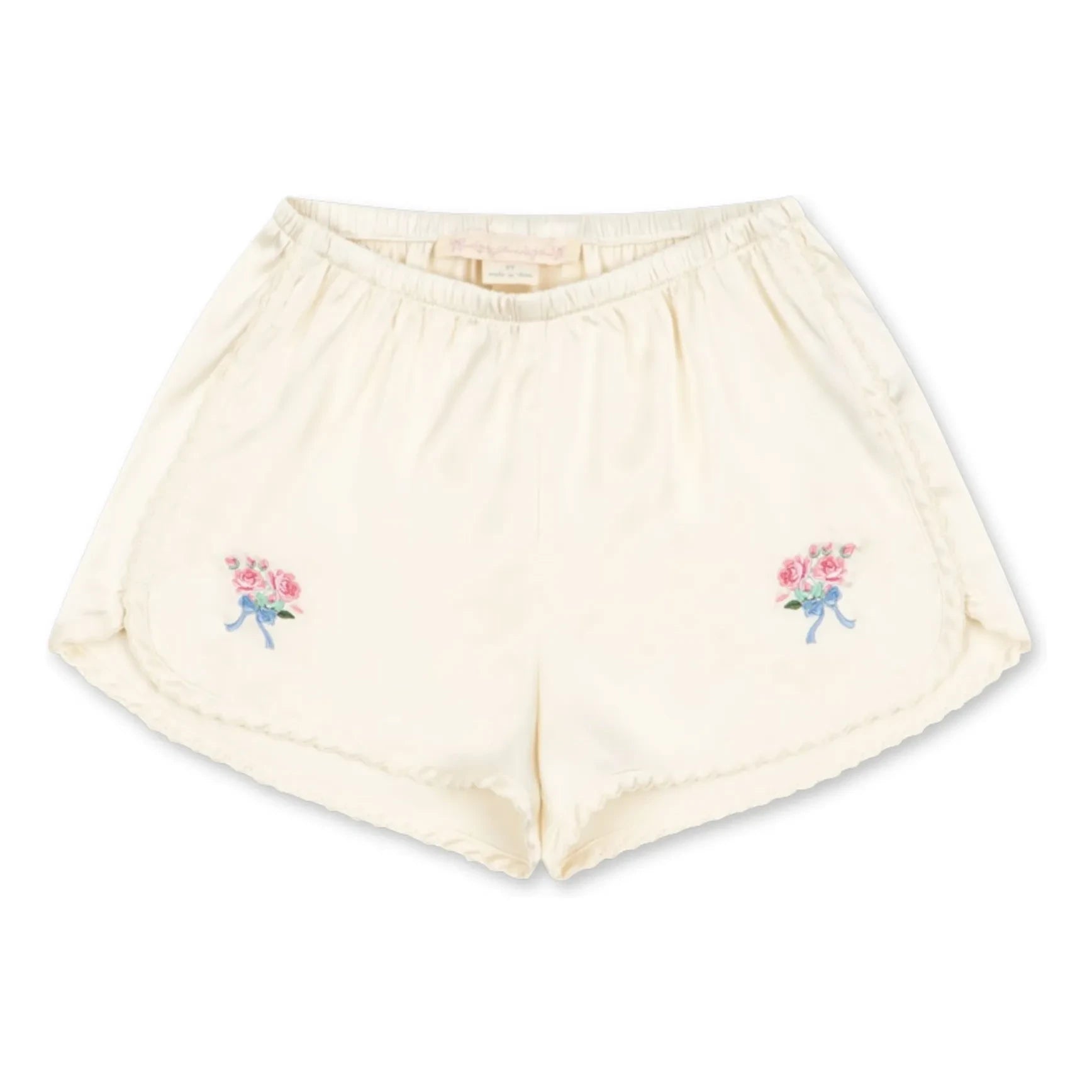 Konges Sløjd - Sheeny Embroidered Shorts | Ecru