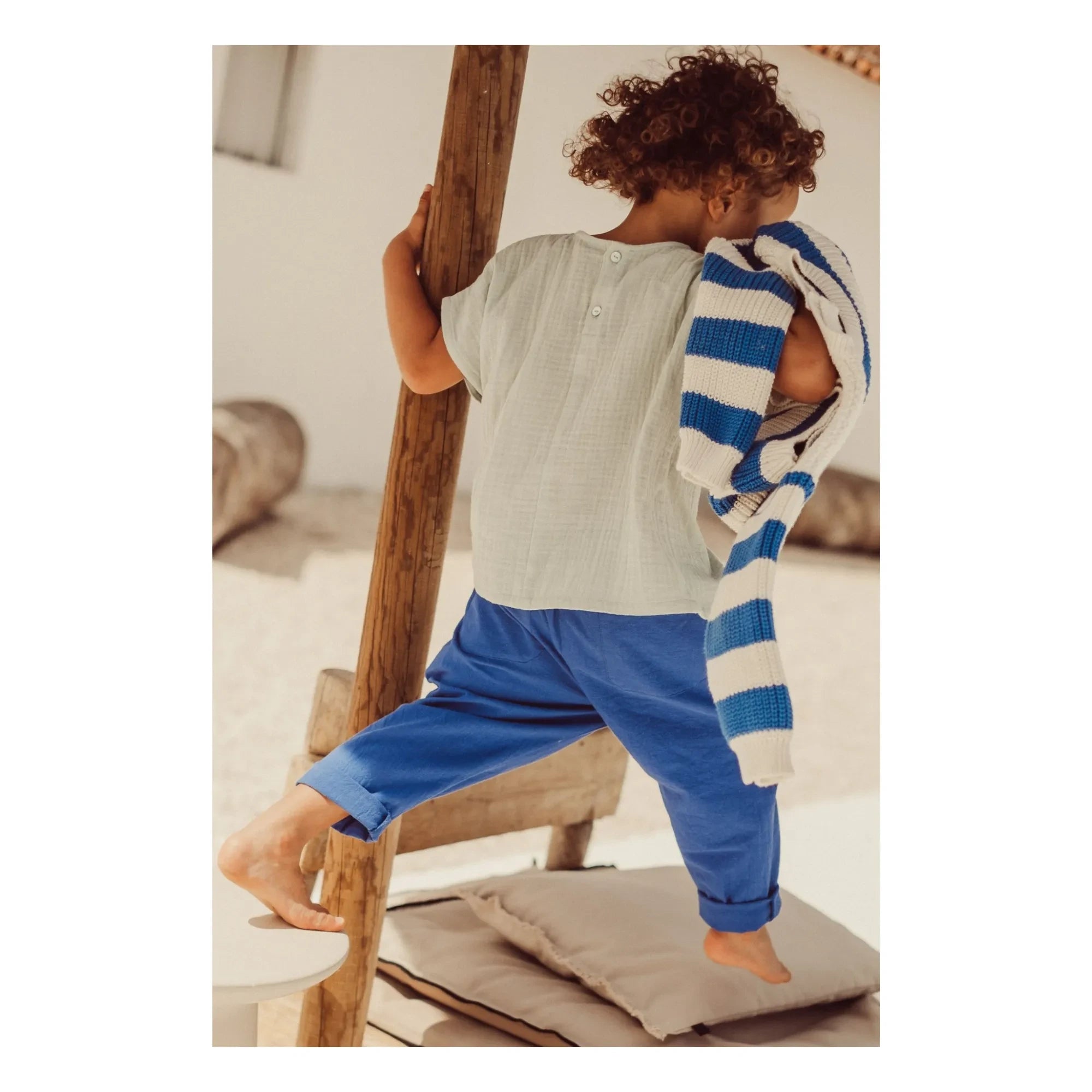 THE LiTTLE POETS - Camões Carrotte Pants | Royal Blue
