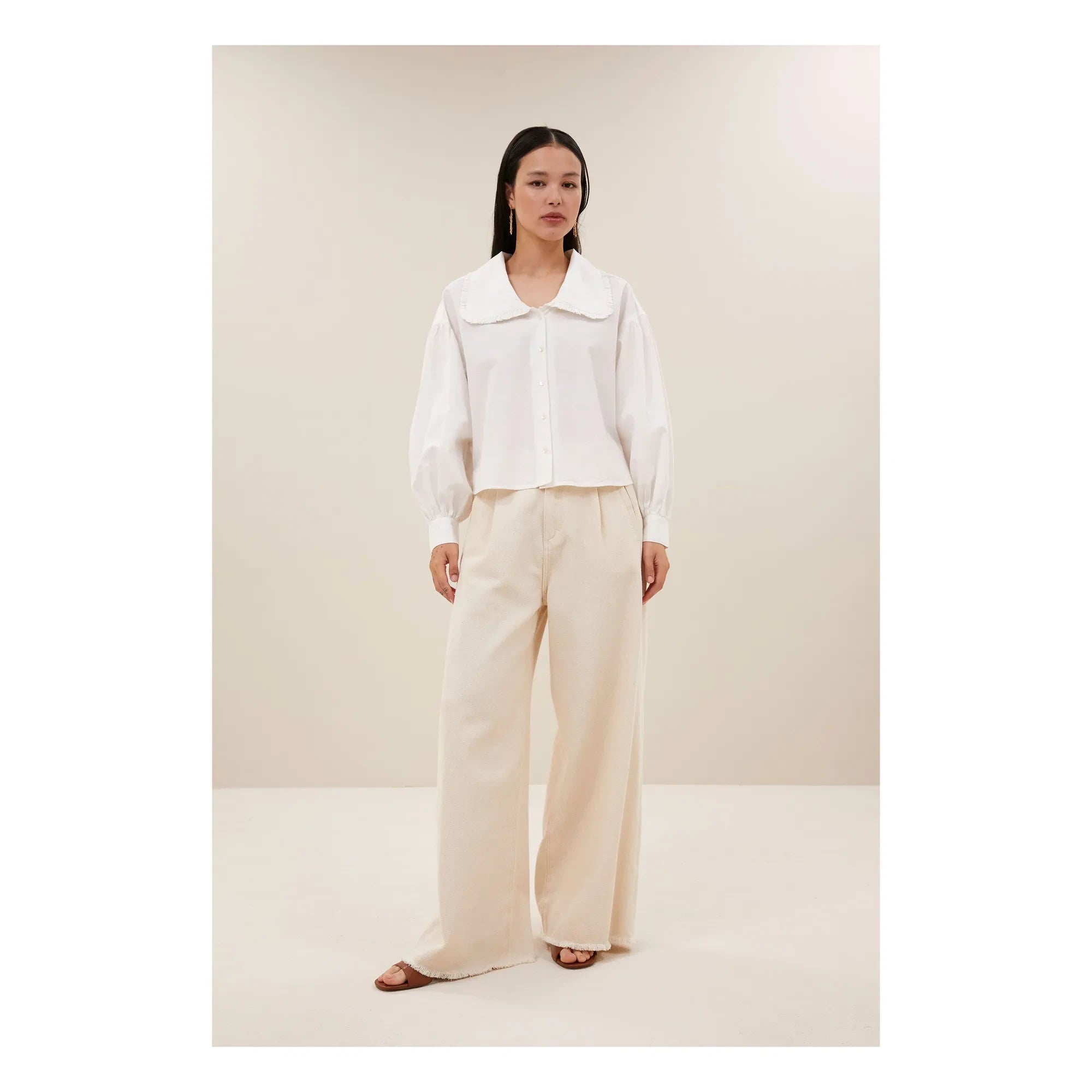 By Bar - Lux Grain Organic Cotton Jeans | Off-white