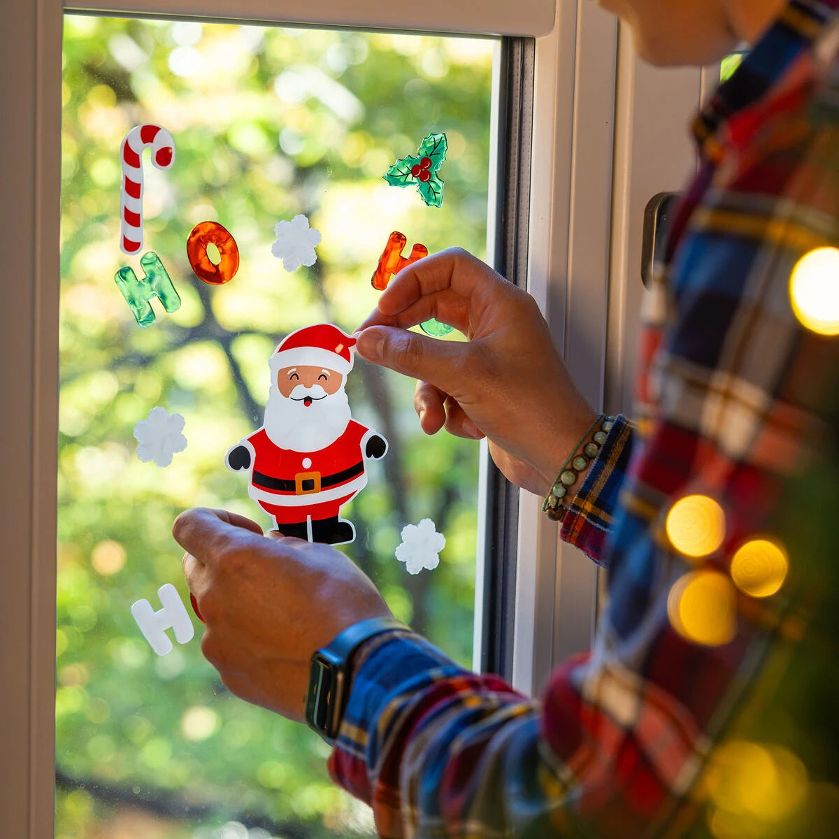 Legami - Gel Window Stickers Set - Window-Glow - Small - Gingerbread