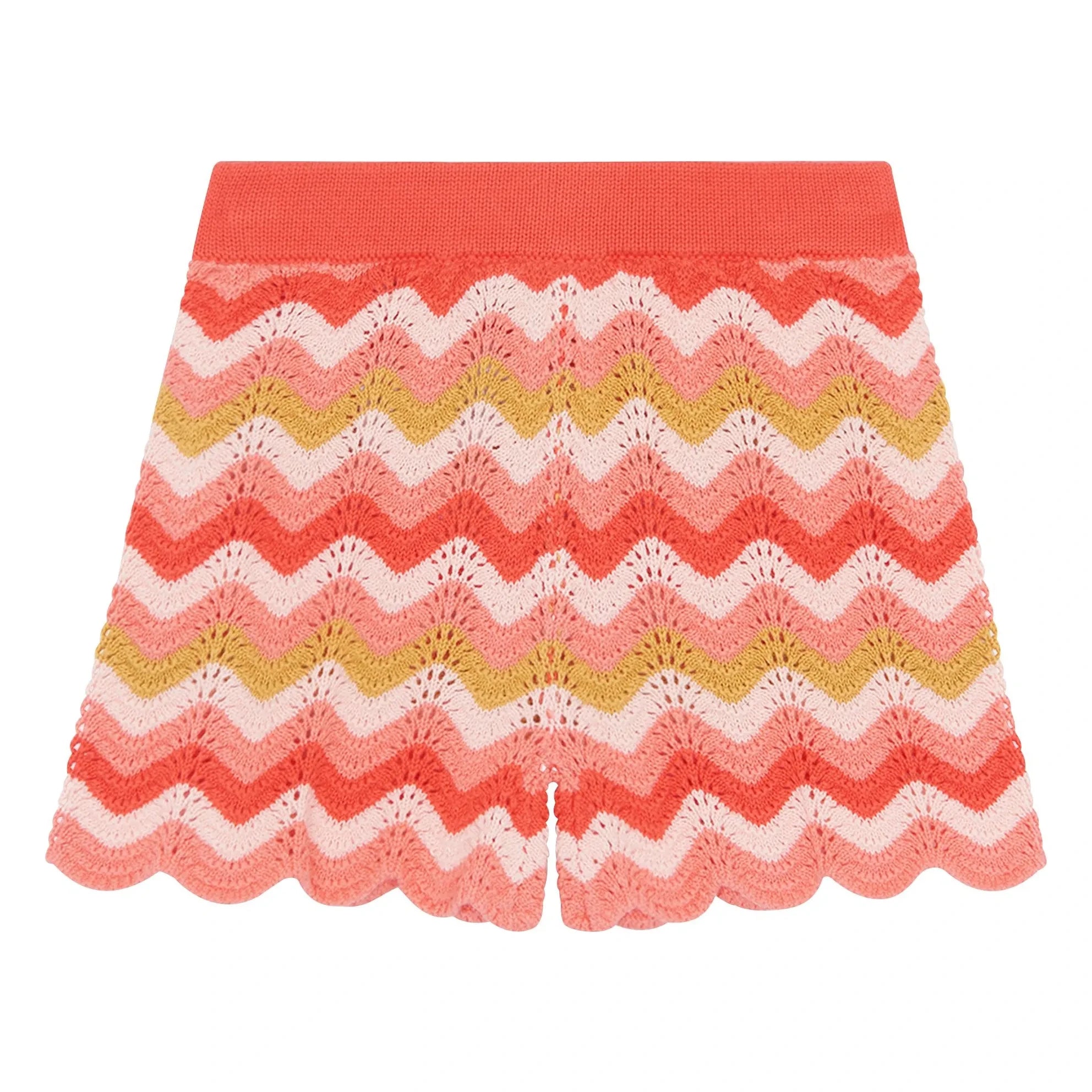 Bonton - Crocheted Grandma Shorts | Coral