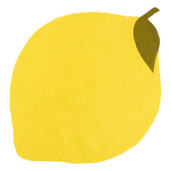 Muskhane - Lemon Felt Rug | Yellow