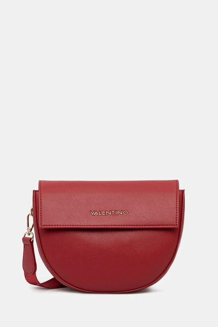 Valentino Bags kadın imitasyon deri kruvasan çanta