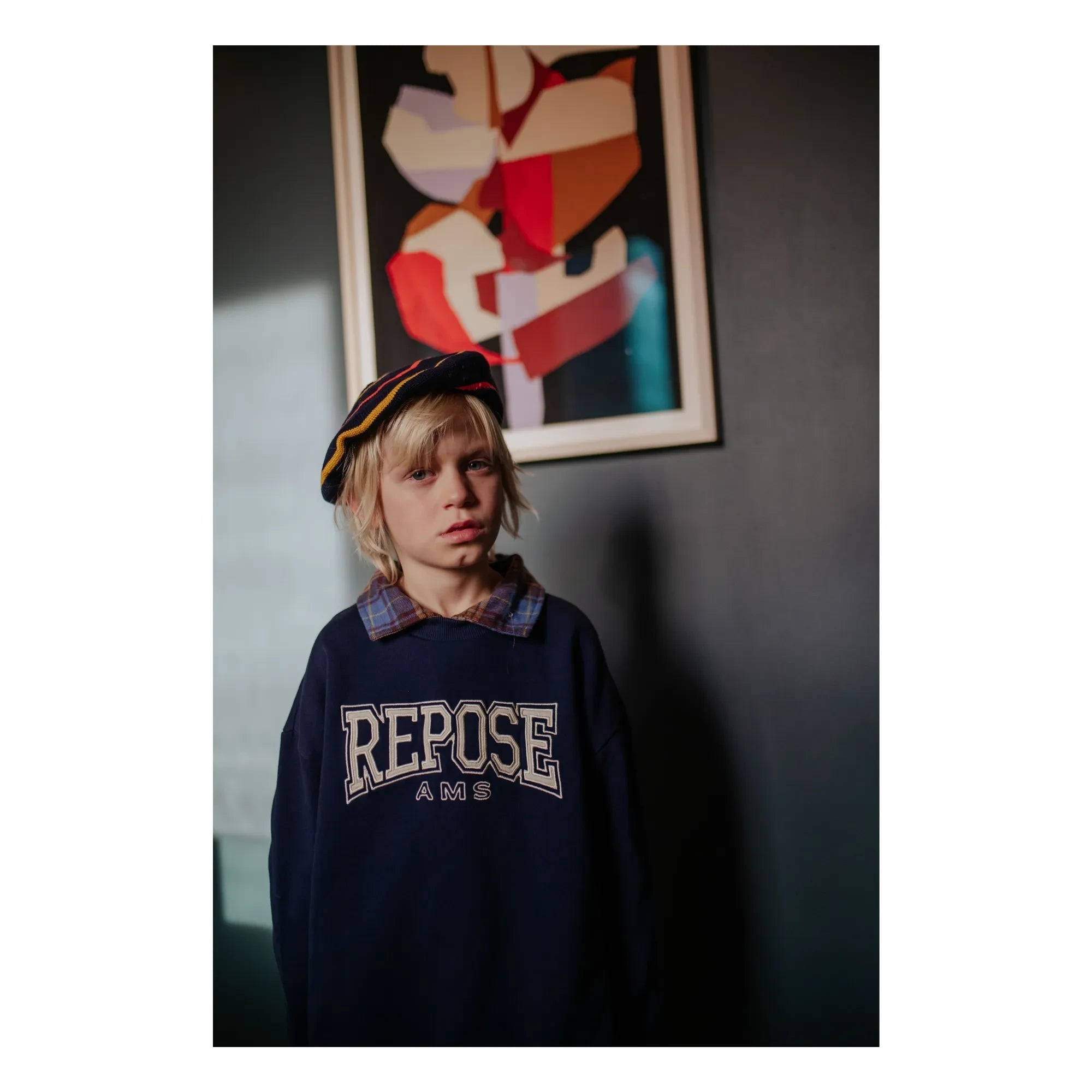 Repose AMS - Cozydrop REPOSE AMS Organic Cotton Sweatshirt | Navy Blue