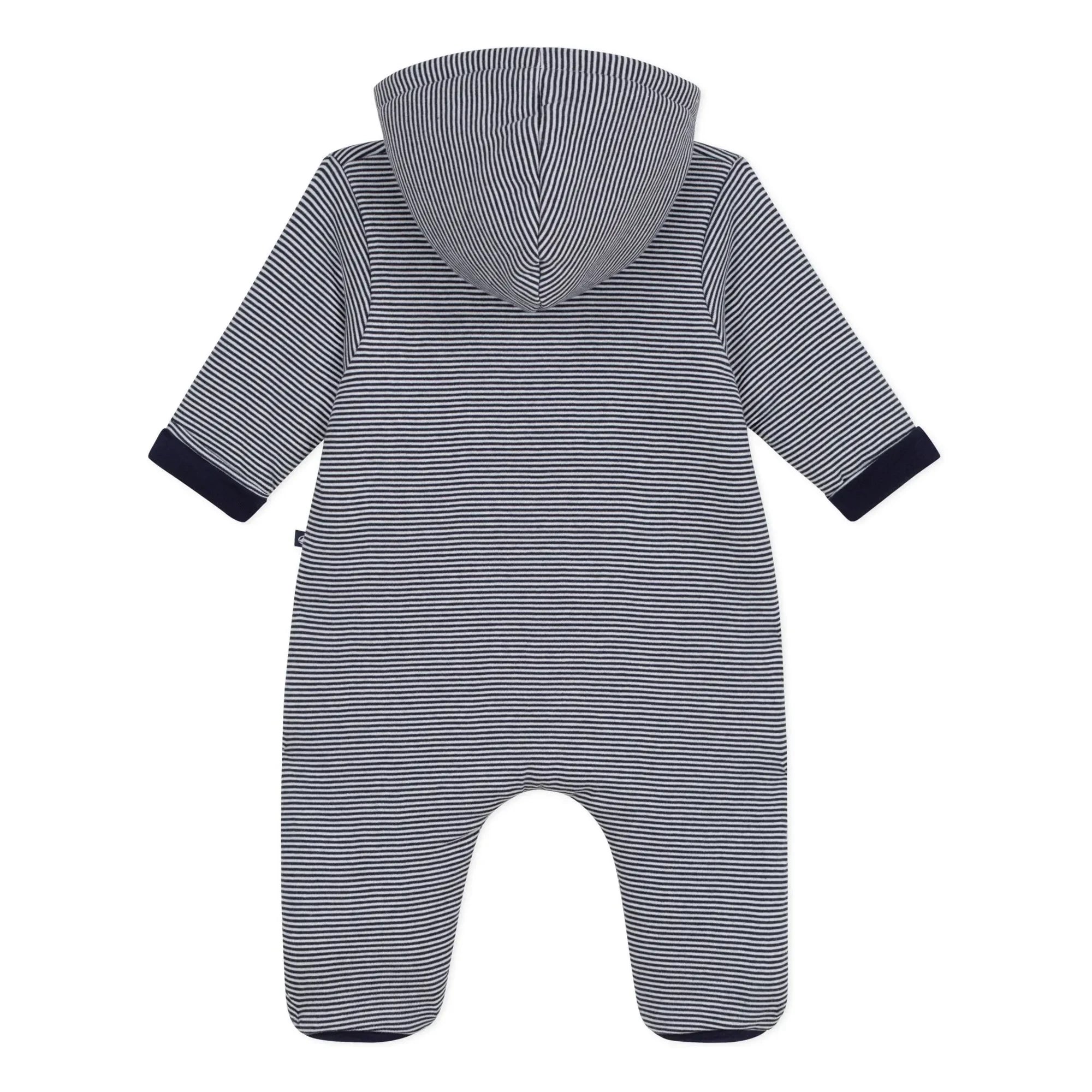 Petit Bateau - Striped Organic Cotton Pilot | Midnight Blue