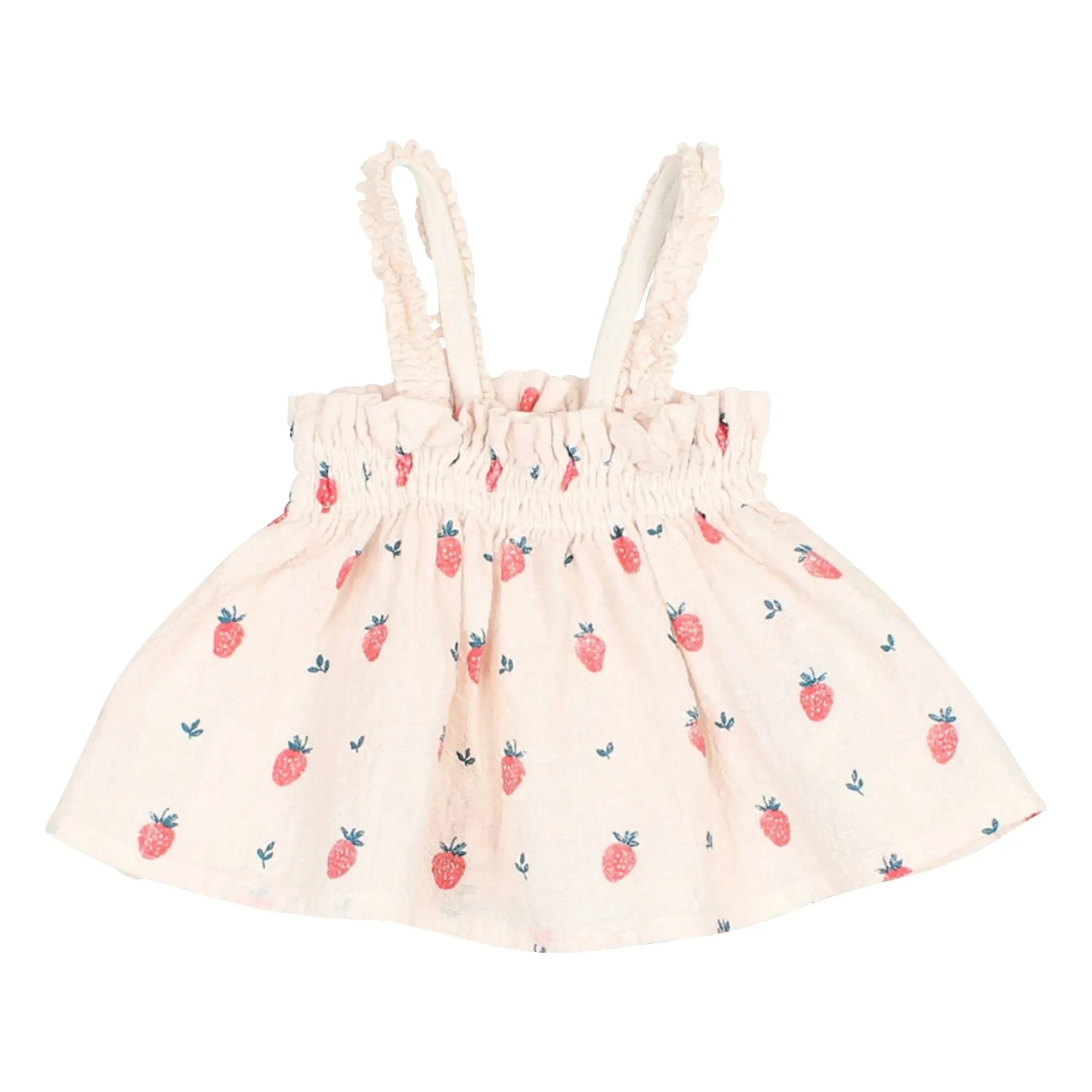 Búho - Organic Cotton Strawberry Top | Light Pink