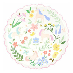 Meri Meri - Meadow Unicorn Plates - Set of 8