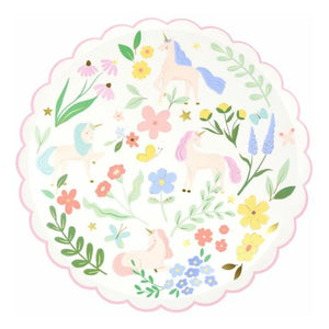 Meri Meri - Meadow Unicorn Plates - Set of 8