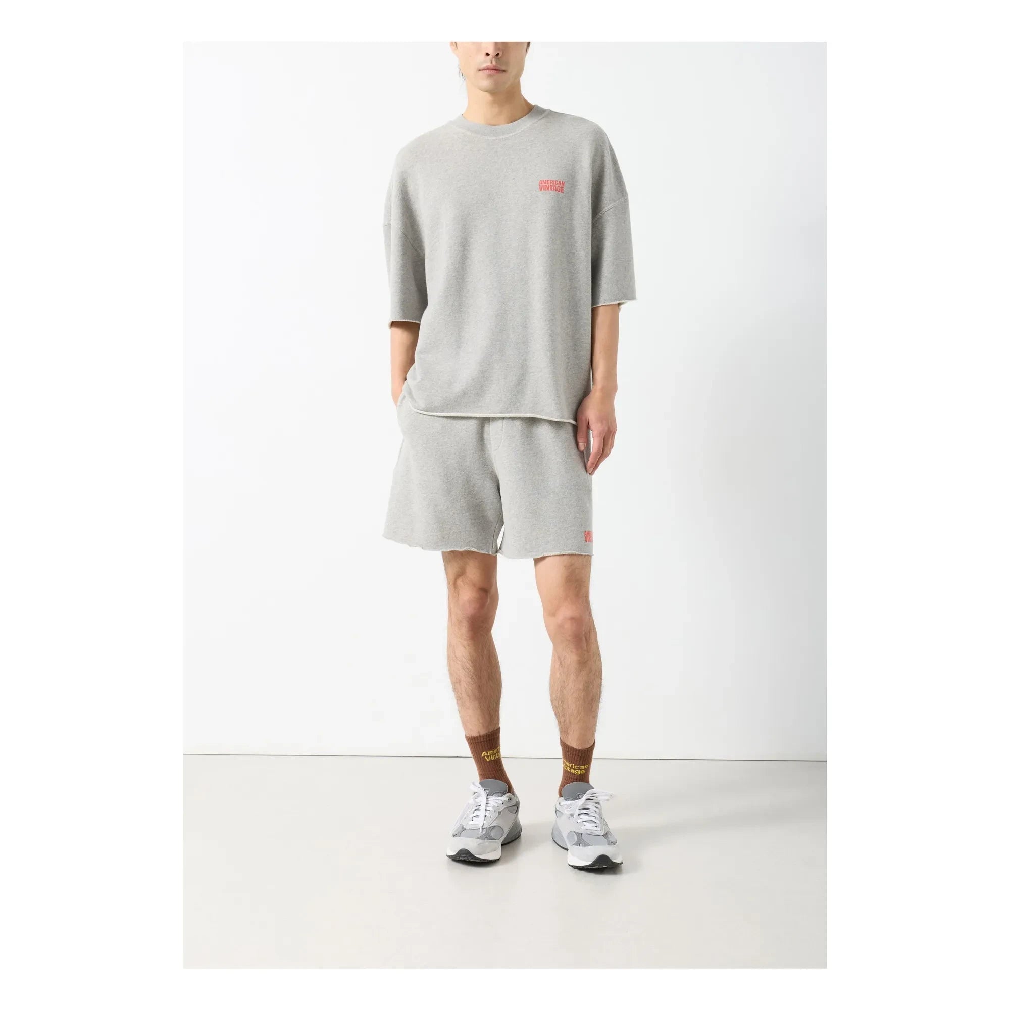 American Vintage - Short Uni | Heather gray
