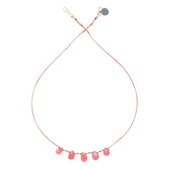 Ivarene - 5 Drop Necklace | Rhodochrosite