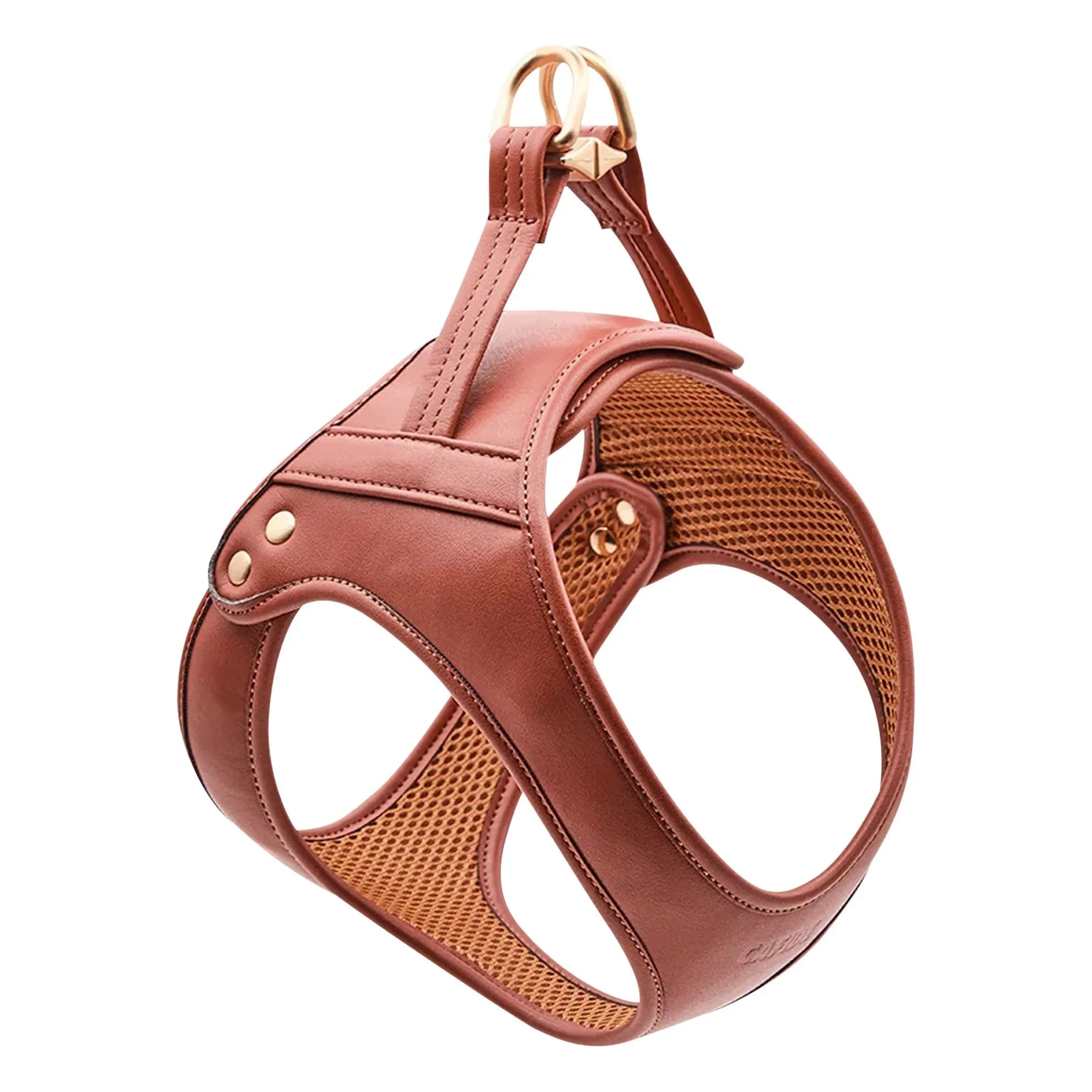 Cafide - Vegan Leather Dog Harness | Brown